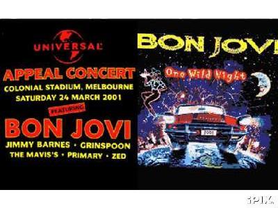 Bon Jovi Melbourne, Australia 2001 Tshirt!